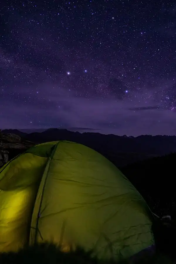 Noche estrella en la montañas de la Musuy